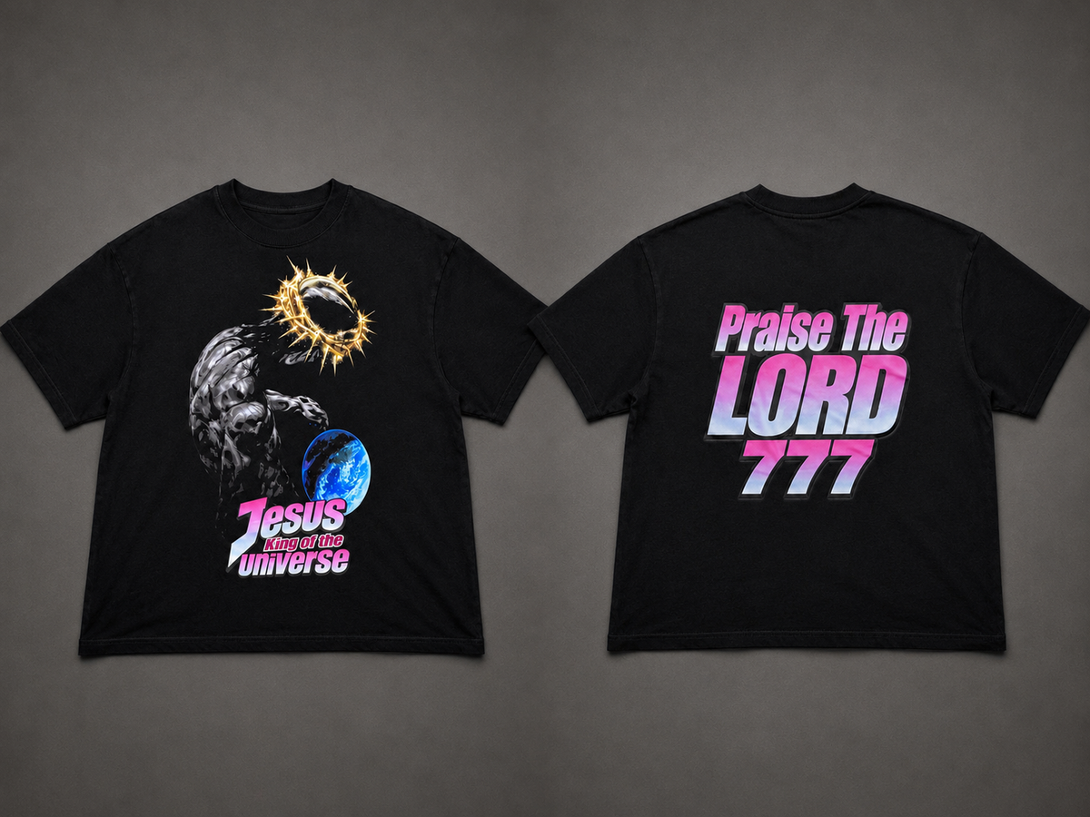 PTL 777 Jesus King of the Universe Tee