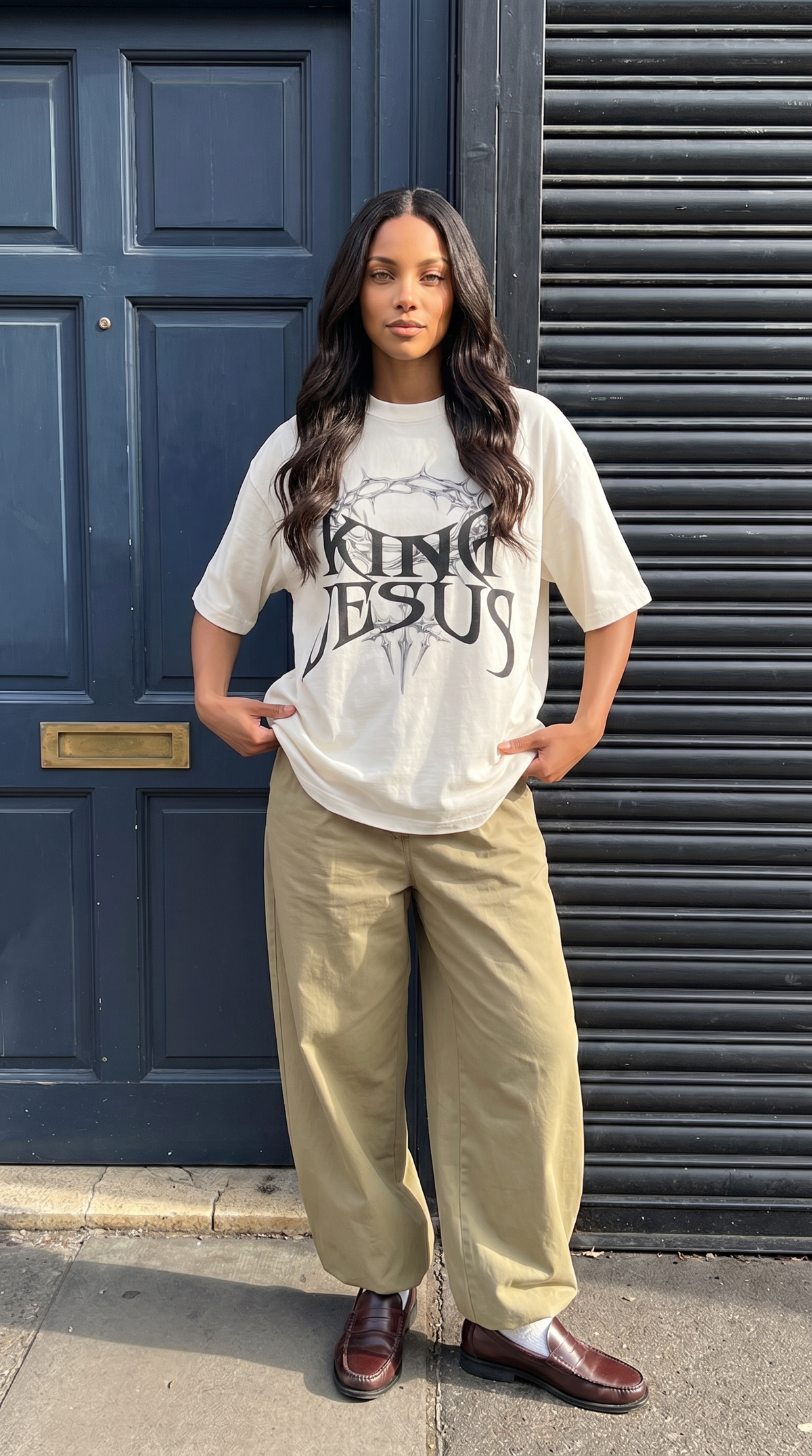 PTL 777 King Jesus Tee white