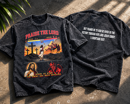 PTL77 Jesus win vintage wash