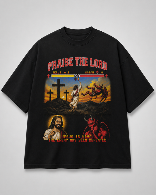 PTL77 Jesus win heavyweight shirt