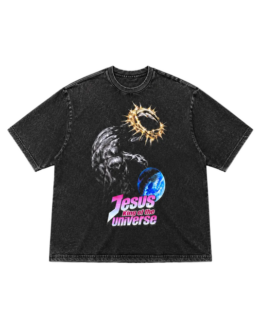 PTL777 Jesus King of the Universe vintage wash Tee