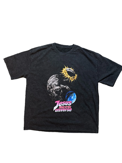 Jesus King of the Universe vintage wash Tee