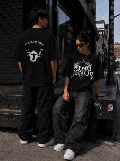 PTL 777 King Jesus Tee black