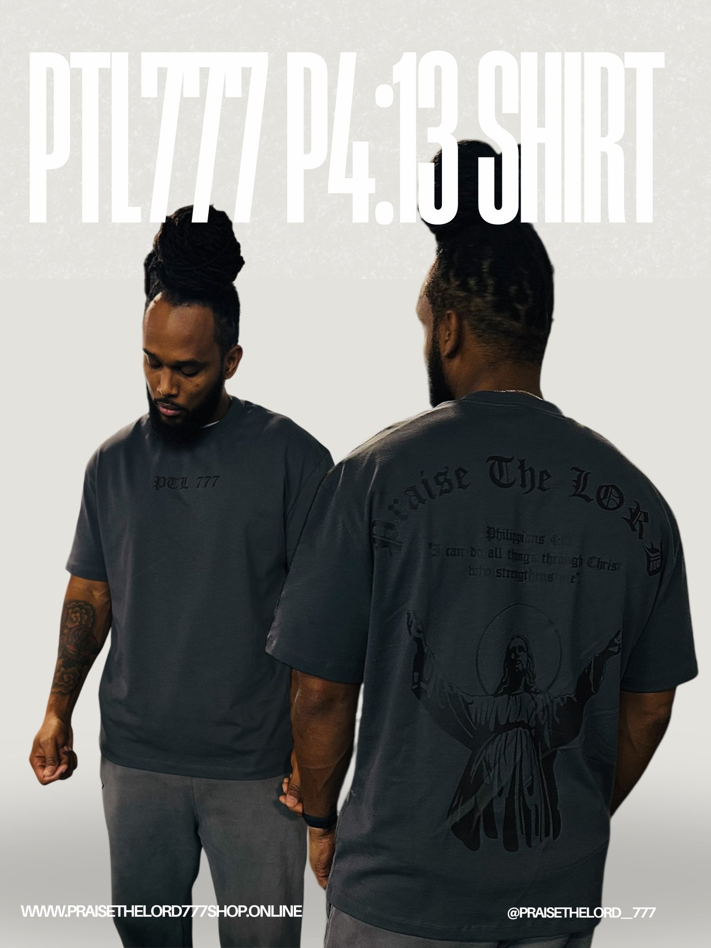 PTL777 4:13 oversize t shirt