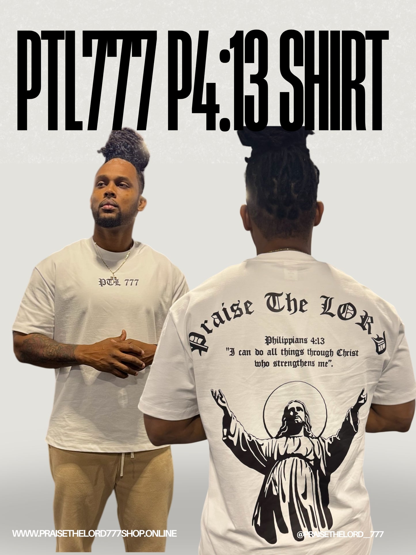 PTL777 4:13 oversize t shirt
