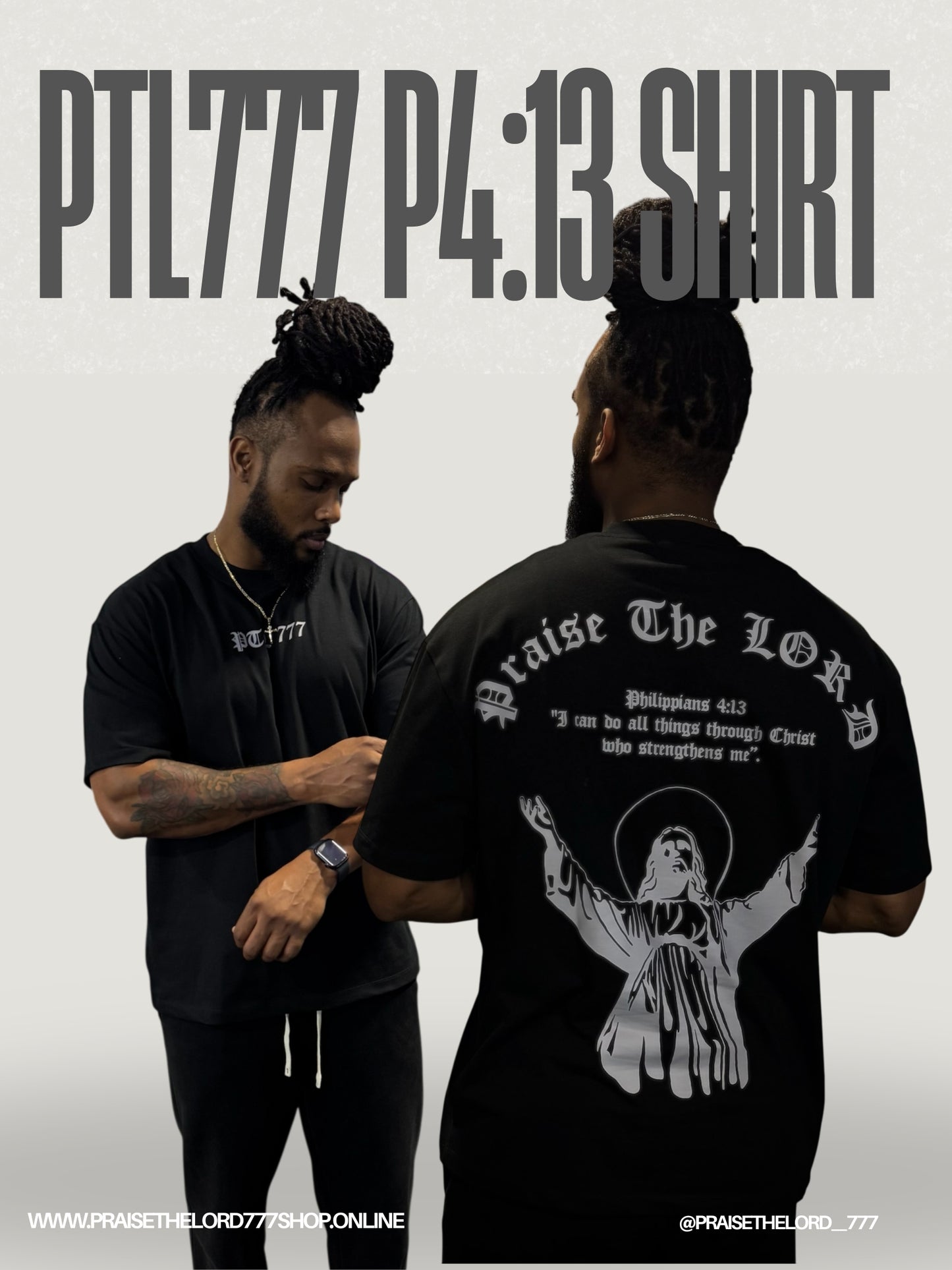 PTL777 4:13 oversize t shirt